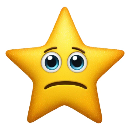 Star with eyes  sticker