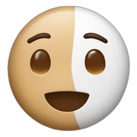 black and white chocolate sticker