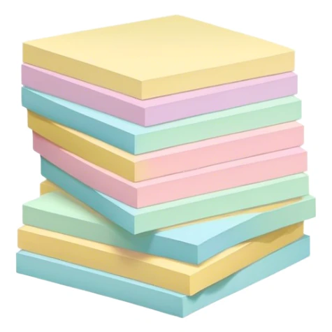 pastel sticky notes sticker