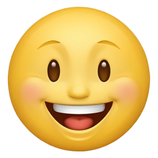 Laughing emoji yellow face sticker
