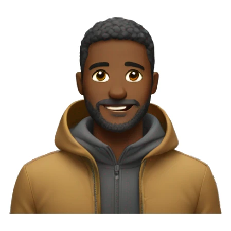 man infront of mountain sticker