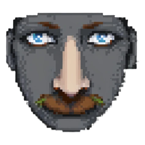 Simple nose pixel art sticker