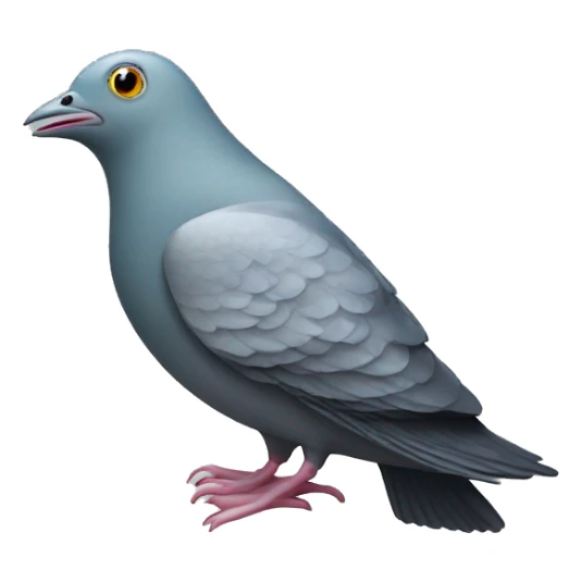 fish with a pigeon head sticker