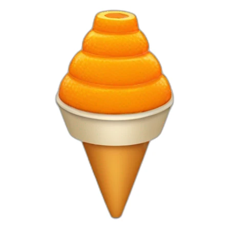 UN CONO DE TRÁFICO NARANJA sticker