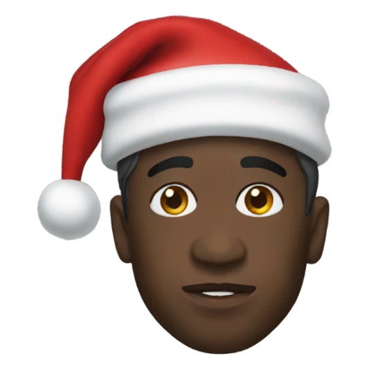 Travis Scott with a Santa hat sticker