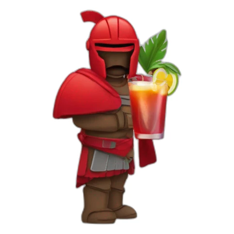 Red Spartans with a coktails sticker