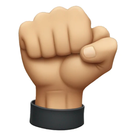 man make a fist sticker