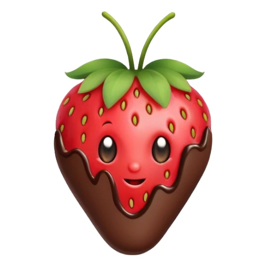 Fresa con chocolate  sticker