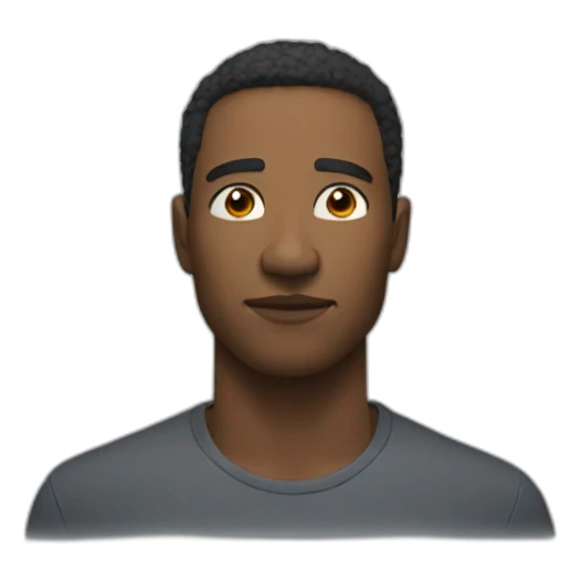 confident gazing solo portrait sticker