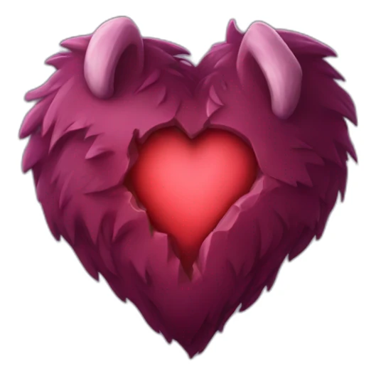 werewolf heart sticker