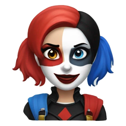 Harley Quinn with niform sticker