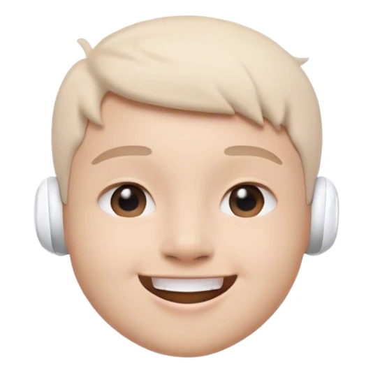 happy emoji airpods sticker