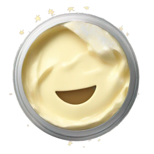 Sparkly body butter sticker