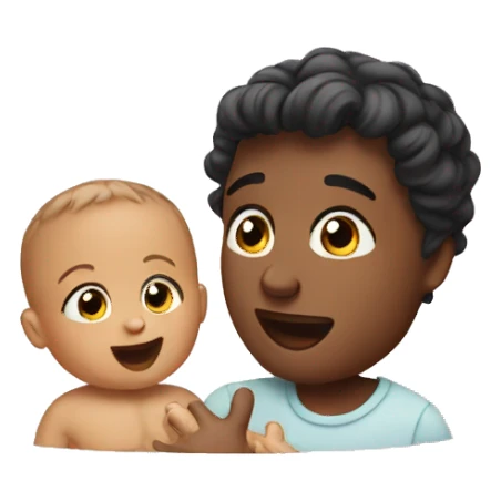 talking with baby sticker