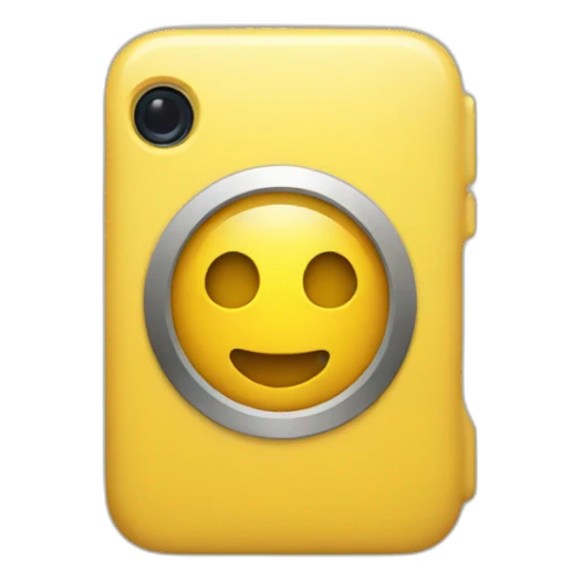 Yellow iphone sticker