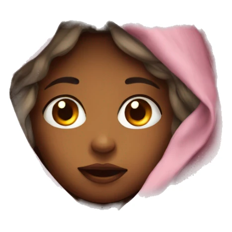 Girl under blanket sticker