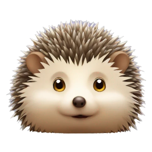 hedgehog thinking sticker