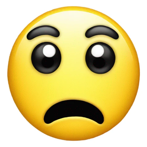 Nervous sweaty smiley face sticker