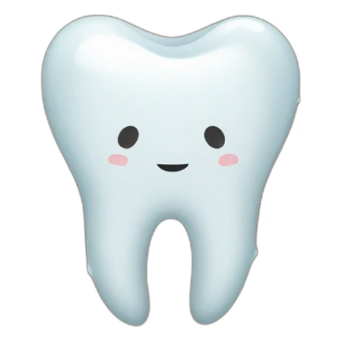 Broken tooth sticker