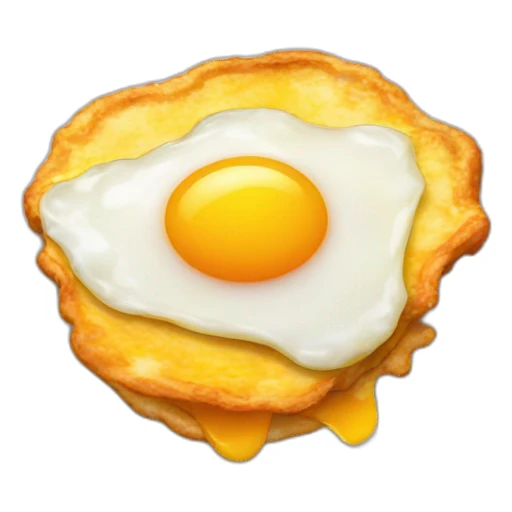 Fried egg with beacon sticker