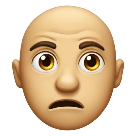 Squinting eyes of disgust sticker