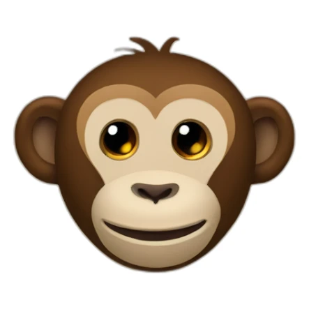 Letter M with monkey- -friendly sticker