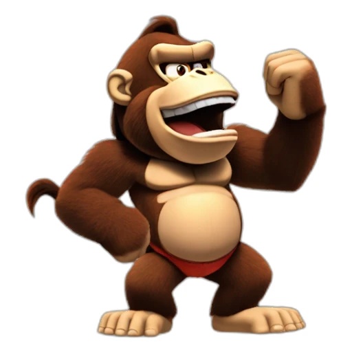 Donkey Kong singing sticker