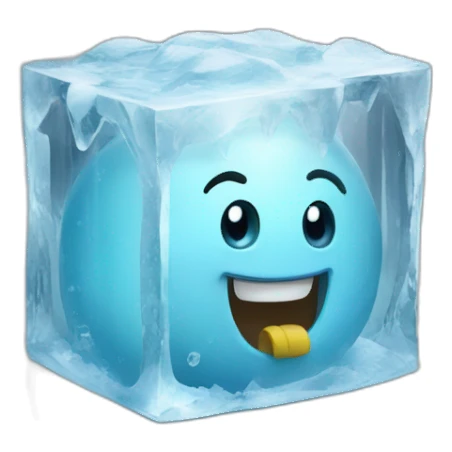 NUMBER 1 INSIDE AN ICE CUB sticker