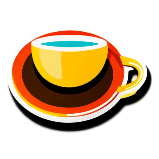 Coffe cup sticker