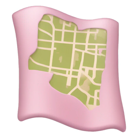 Light pink map  sticker