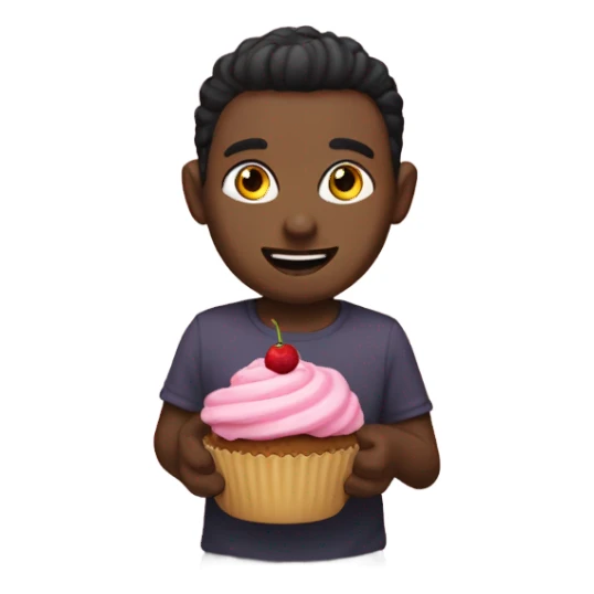 Edp445 holding a cupcake  sticker