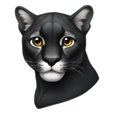 black puma sticker