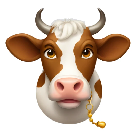 Cow with a Bell  sticker