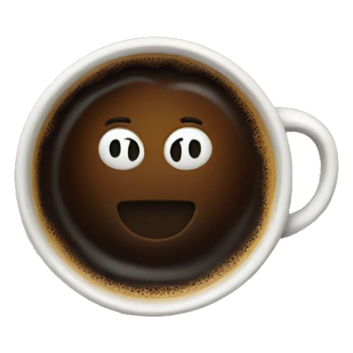 Black cup coffee  sticker