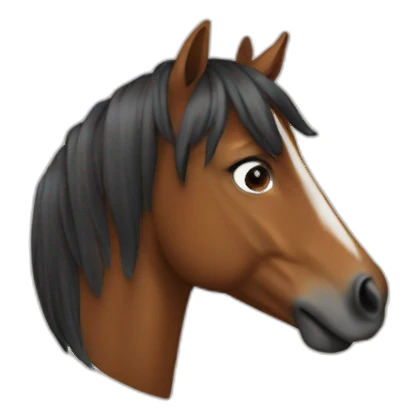 horse on the boy sticker