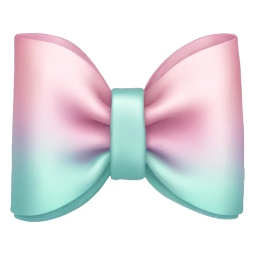 Pastel color bow sticker