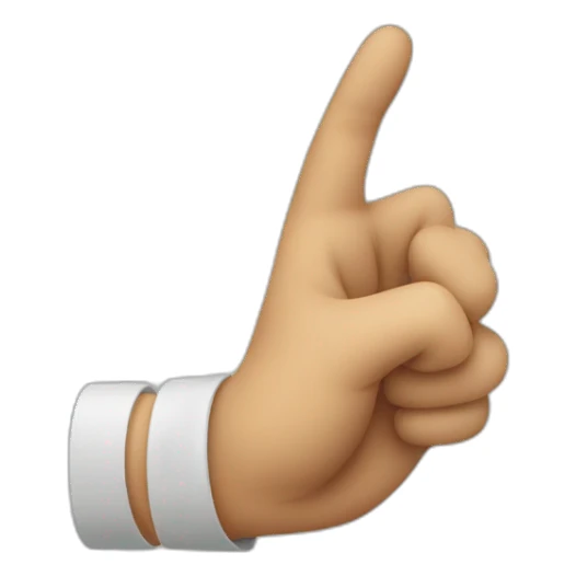 hand emoji grabbing communist symbol sticker