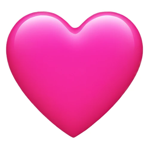 fluorescent pink heart sticker