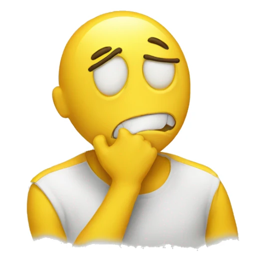 yellow guy  in pain  sticker