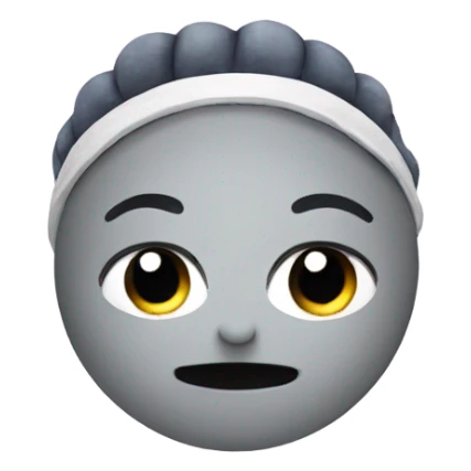 Moon with headband sticker