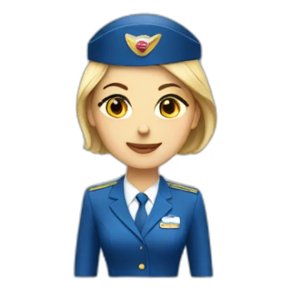 Air-hostess sticker