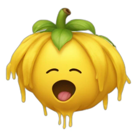 Un caca jaune qui pete sticker