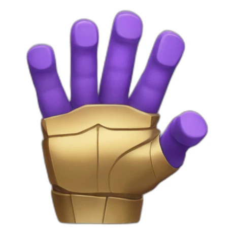 Thanos with three fingers sticker