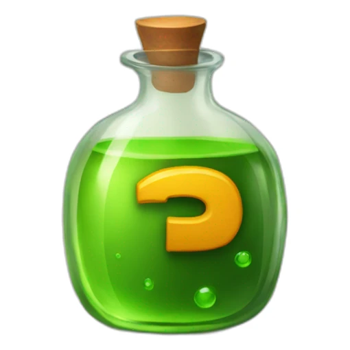 Potion with letter p sticker