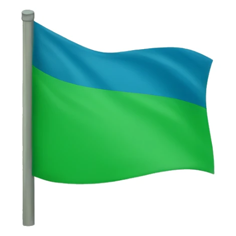 Bandera azul y verde sticker