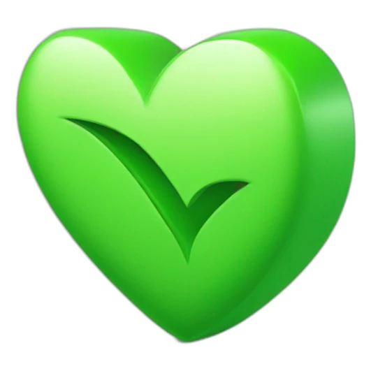 3d green check mark sticker