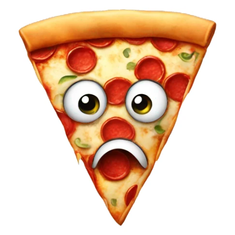 scared pizza sticker