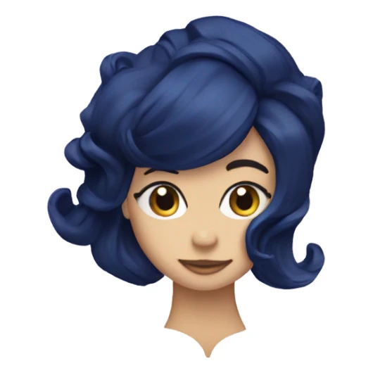 Navy blue clip sticker