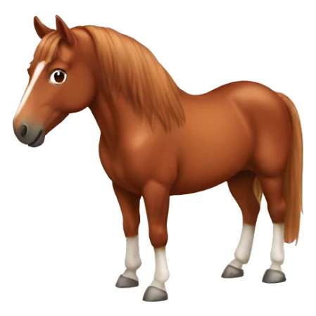chestnut horse sticker