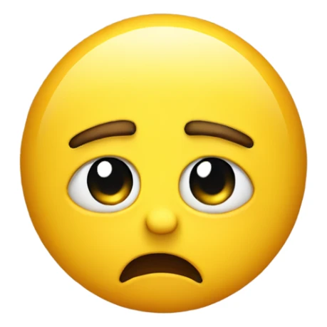 Very flustered yellow emoji sticker